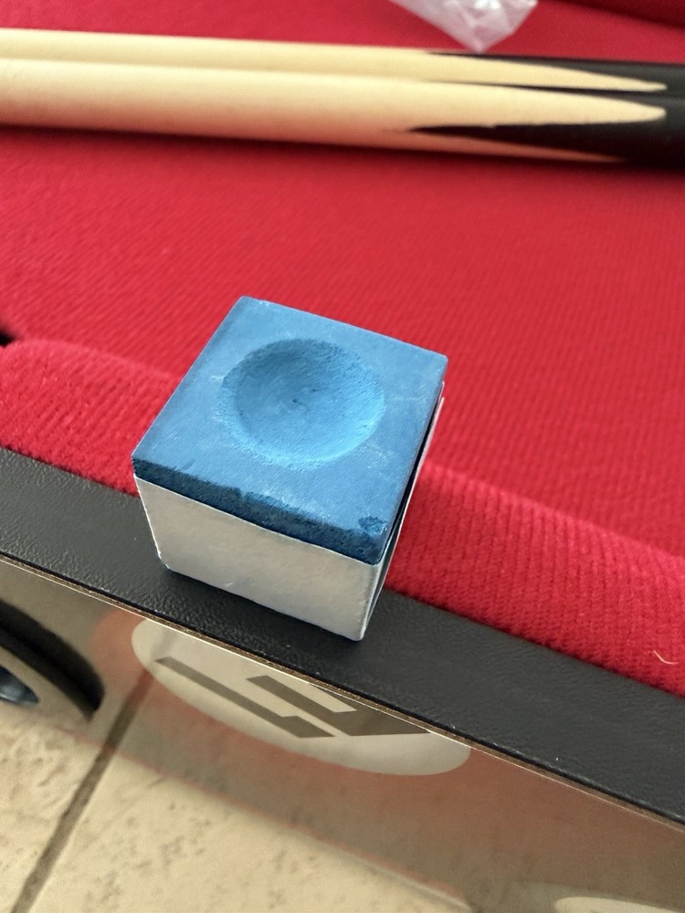 Rec-Tek Light Up Billardsd Blue Mini Pool Table With Box