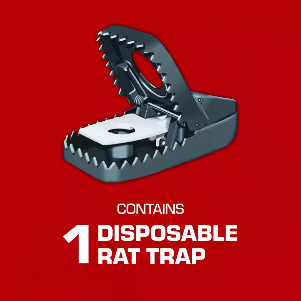Secure-Kill Rat Trap, Features Aggressive Secure Catch Design to Trap and Kill,