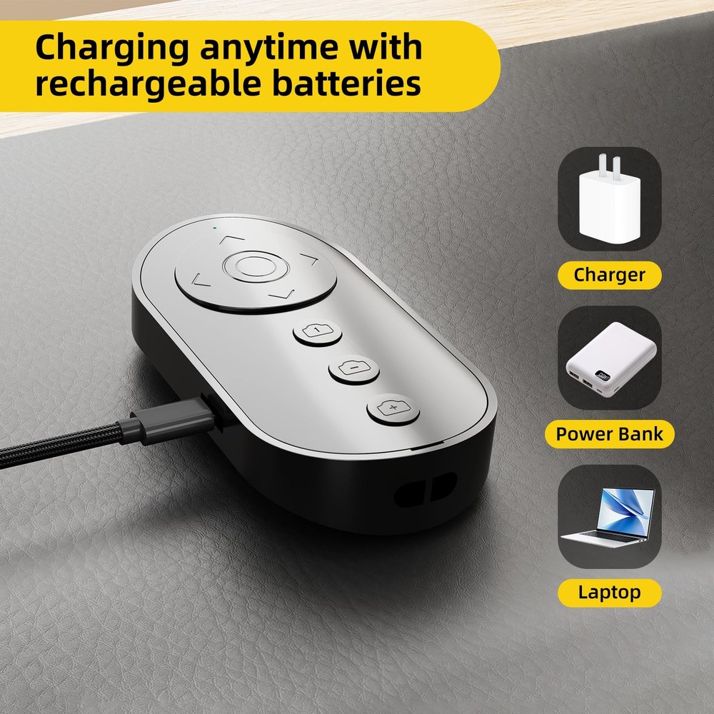 Bluetooth Camera Remote Shutter with Zoom and Front/Rear Camera Switch for Ph