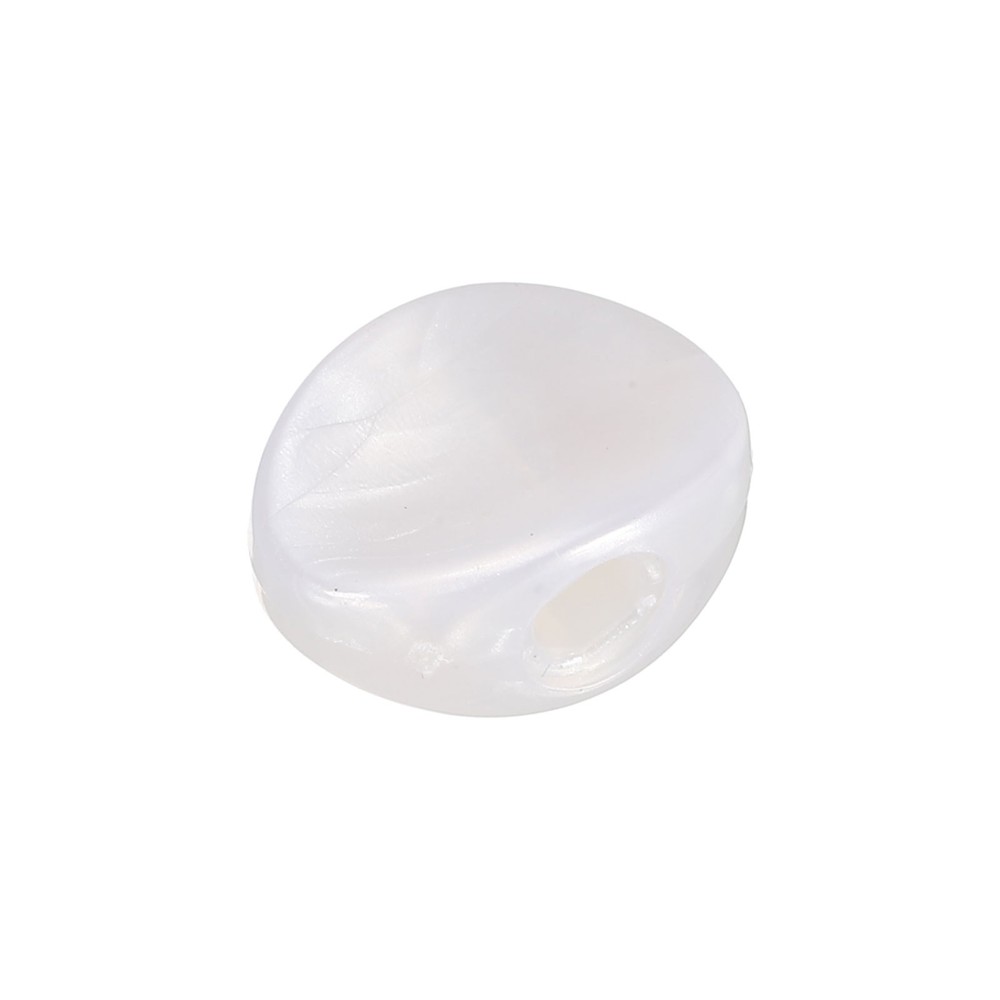Guitar Tuning Peg Button Machine Head Oval Concave Acrylic Button White