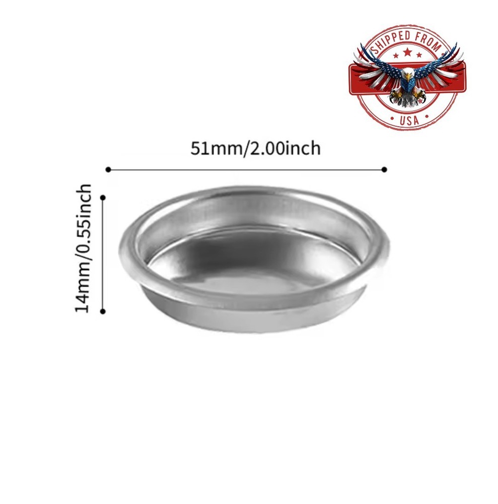 51mm Coffee Machine Backflush Insert Basket Blind Filter Coffee Maker Backwash