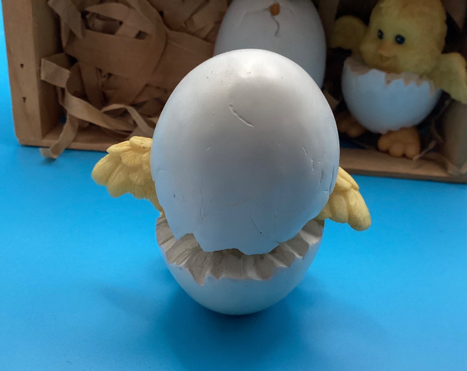 Vintage 1984 Critter Littles Baby Chick Figurine Egg Hatchling for Easter NIB