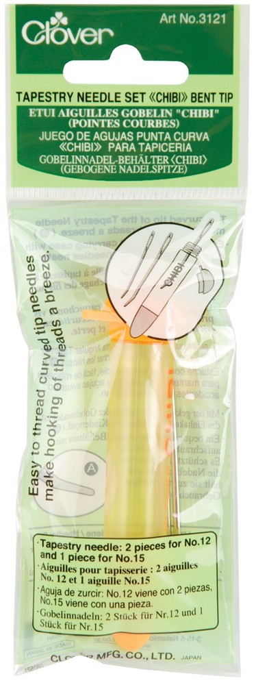 Clover Chibi Tapestry Needle Set-Size 12/15 3/Pkg - 3121