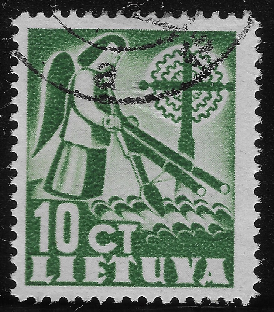 LITHUANIA 1940 PEACE DEFINITIVE ISSUE 10c MINT (FBX)