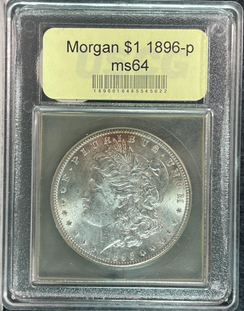 1896-P MORGAN SILVER DOLLAR ~BU ~NICE COIN~REF#USC