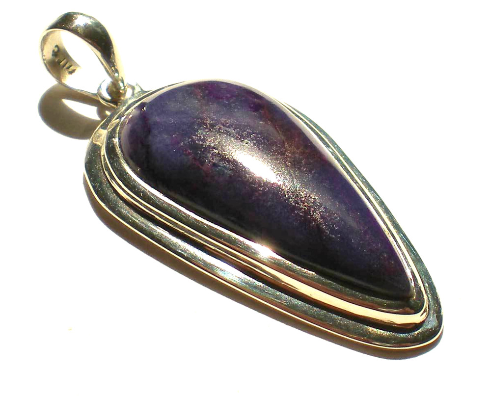 Sugilite Pendant - Sterling Silver j2465d