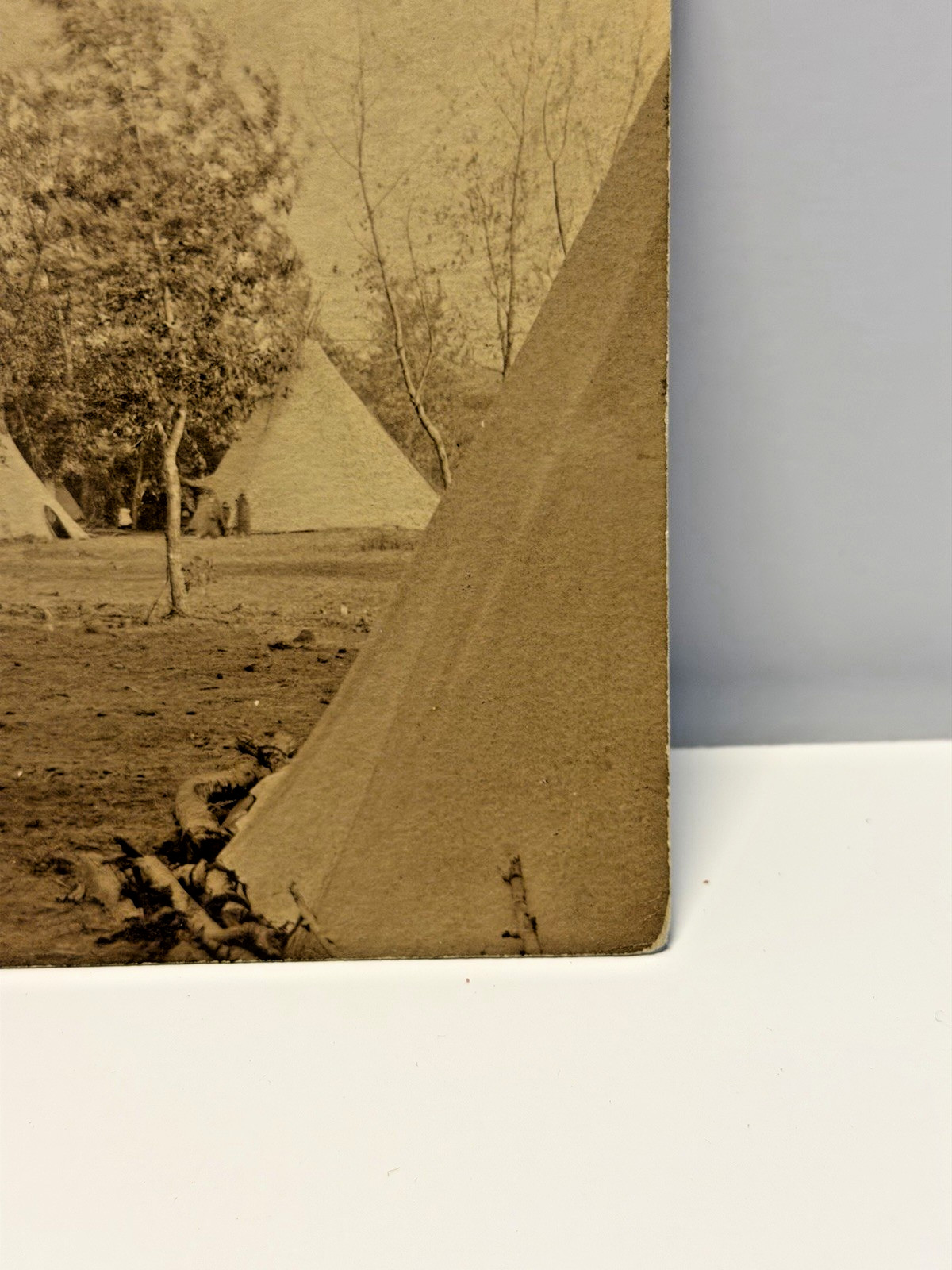 Original Native American Indian Photograph of Nez Perce Camp; 1880's - 1900's