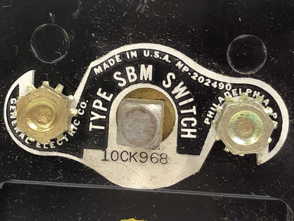 General Electric NP-202490 Type SBM Switch 1OCK968
