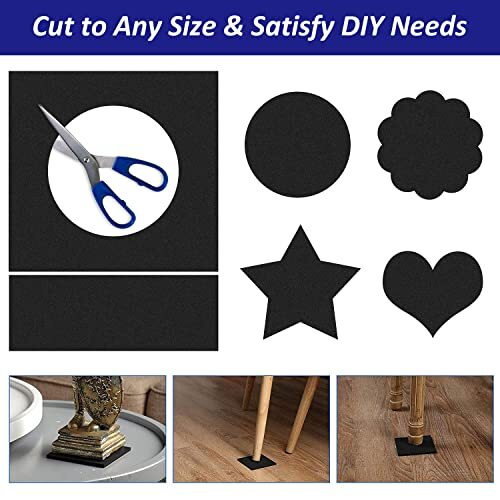 4piec Foam Padding Sheets with Adhesive Backing - 1/4" Thick Self Stick Neoprene