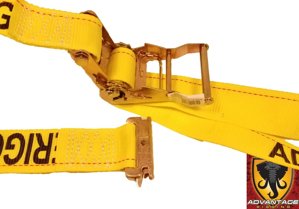 Transport Hauling Load Package - (2) E-Track 12' Ratchet Tie Down Strap