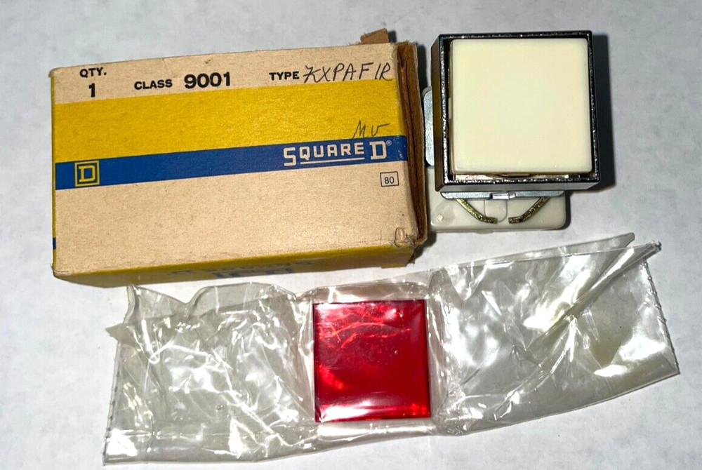 Square D 9001KXPAF1R Single Pilot Light w/ Light Module
