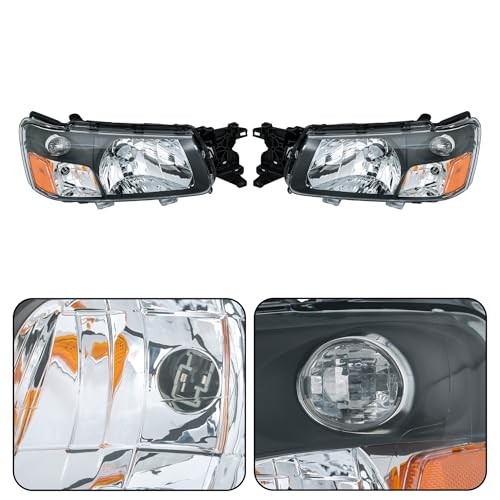 Headlight Headlamp Assembly Driver and Passenger Side Replacement for Forester