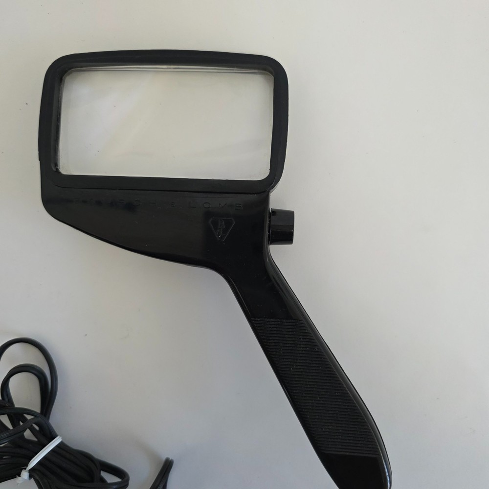 Vintage Bausch & Lomb Illuminated Rectangular Reader Lighted Magnifying Glass