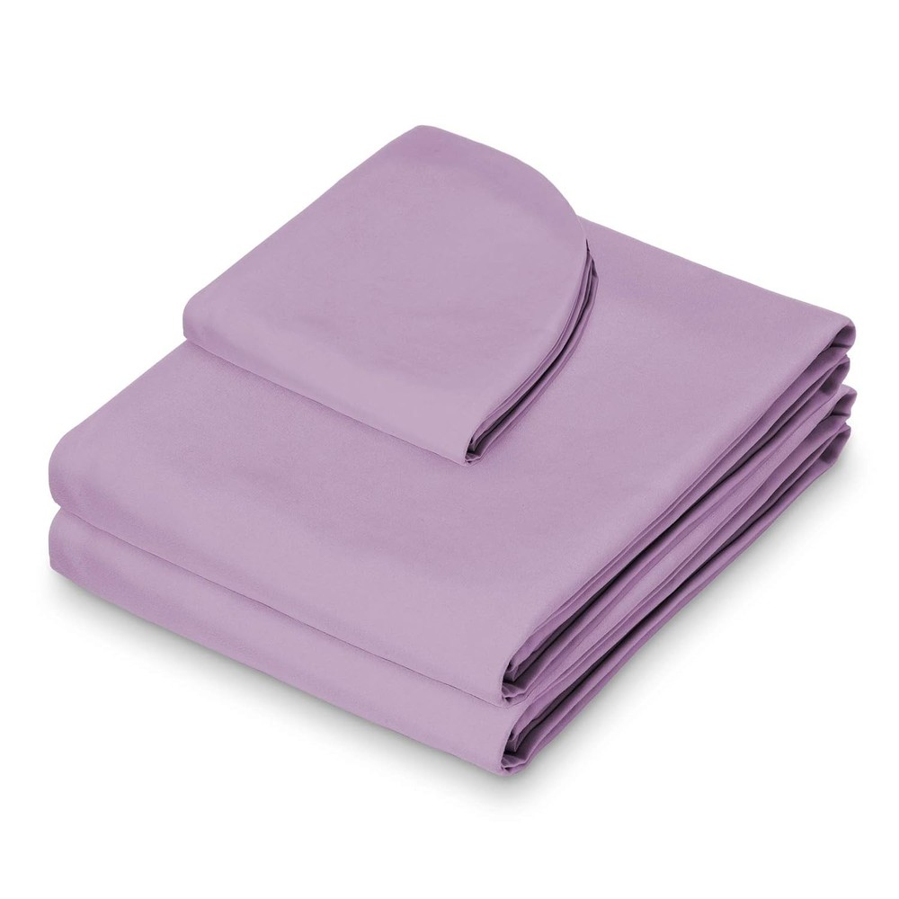 3-Piece Microfiber Massage Table Sheet Set - Facial Bed Cover - Includes Fla...