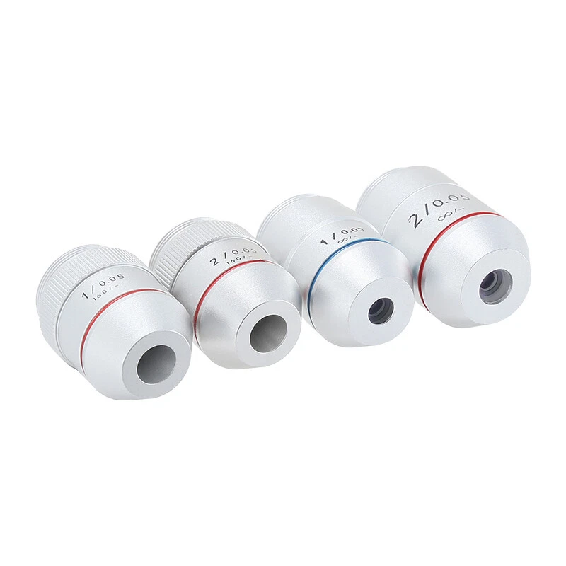 195 1X 2X RMS Achromatic Infinity Objective Lens for Biological Microscope