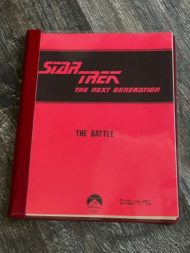 STAR TREK Script The Next Generation The Battle Revised Final Draft Sept 15 1987