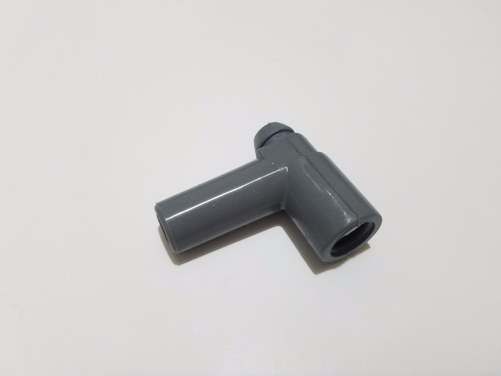 SINGLE MSD Ignition Spark Plug Wire Boot Right Angle 90 Degree For HEI Cap Grey