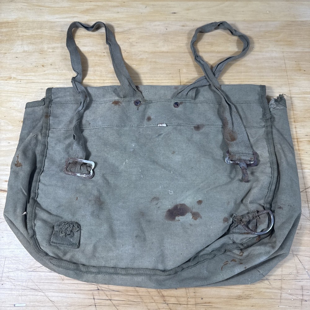 Vintage Military Army Musette Bag Pack British? US?