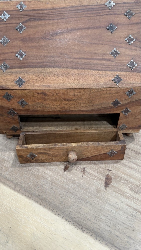 Antique Slope Front Stationary Box