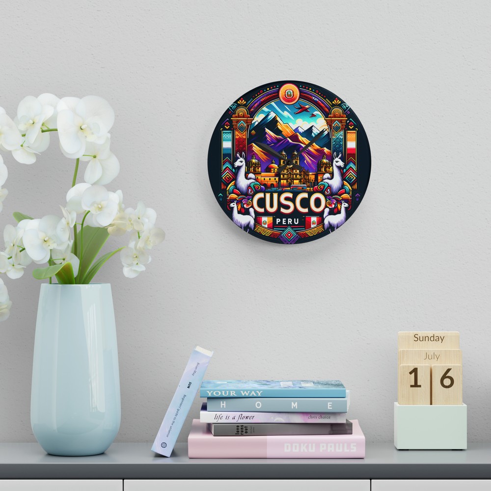 Cusco Peru Wall Clock (Acrylic)
