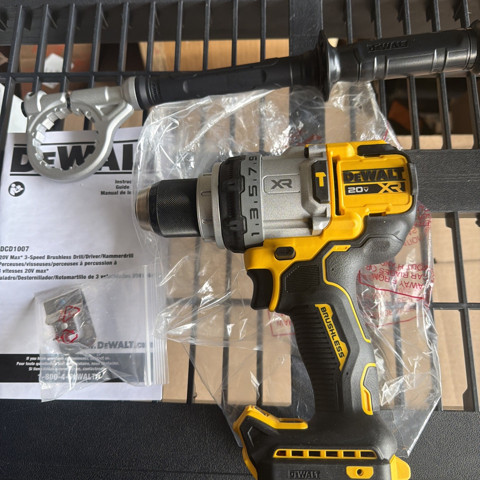 DeWalt 1/2” Hammer Drill, DCD1007, Brushless (tool Only)