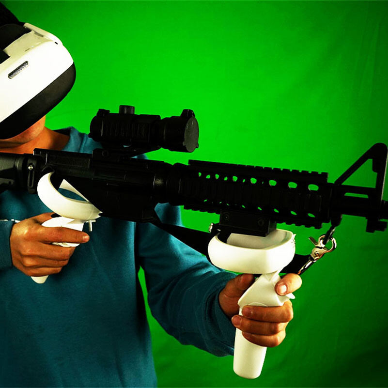 VR Headset Controller Game Shooting Gun Double Handle for Oculus quest 2