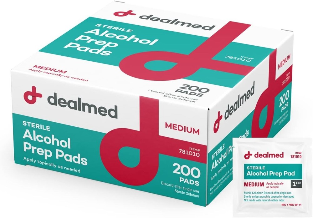 Convenient 200-Count Alcohol Prep Wipes - Quick & Reliable for Any Situation