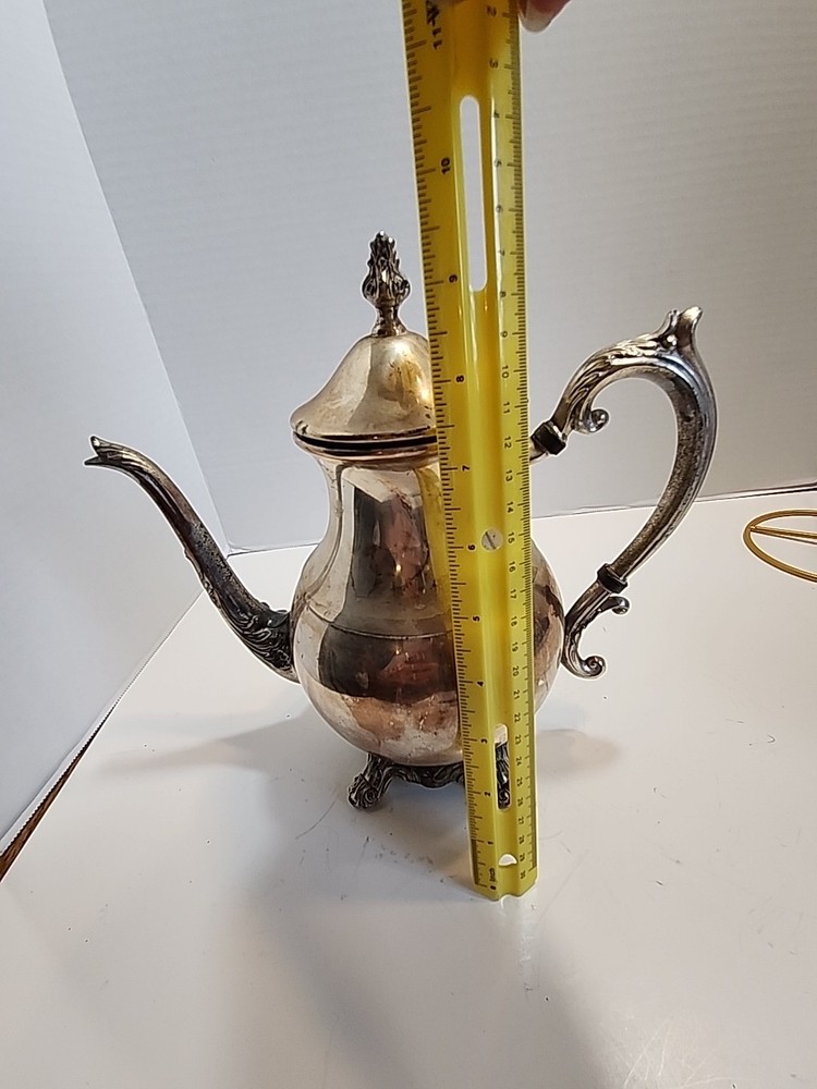 VTG Silver-Plated F.B. Rogers Coffee Pot Tea pot classic elegant medium SZ READ