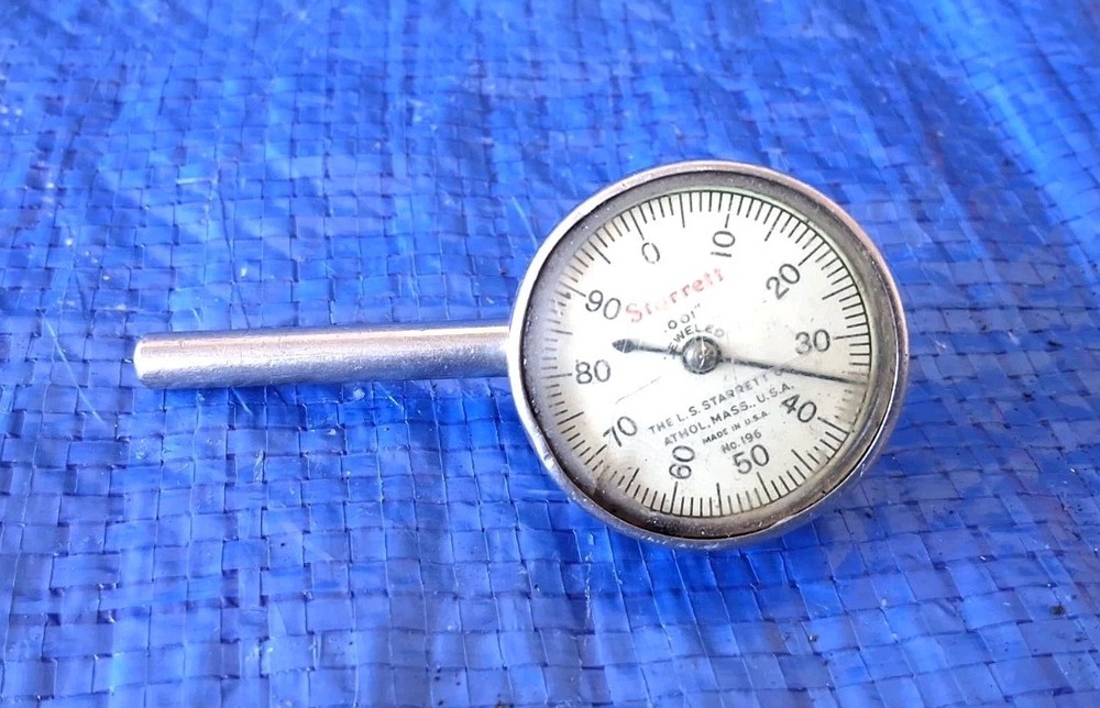 STARRETT 196 Universal Back Plunger Dial Indicator