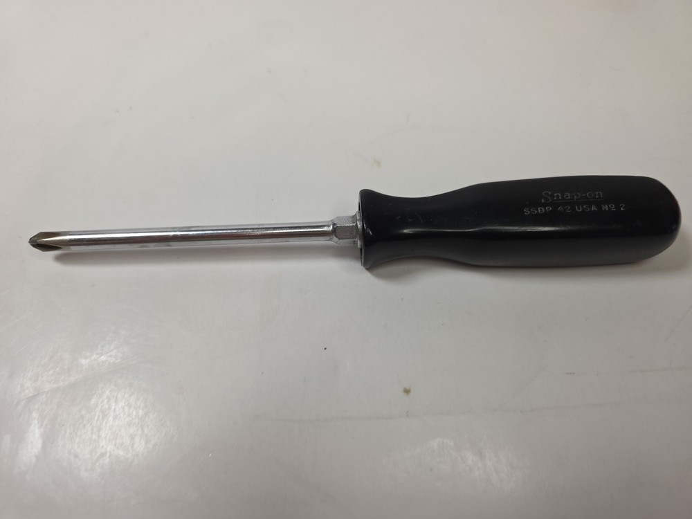 SNAP-ON TOOL 5 pc. SCREWDRIVER SET, Flat and Phillips Black Handle Screwdrivers