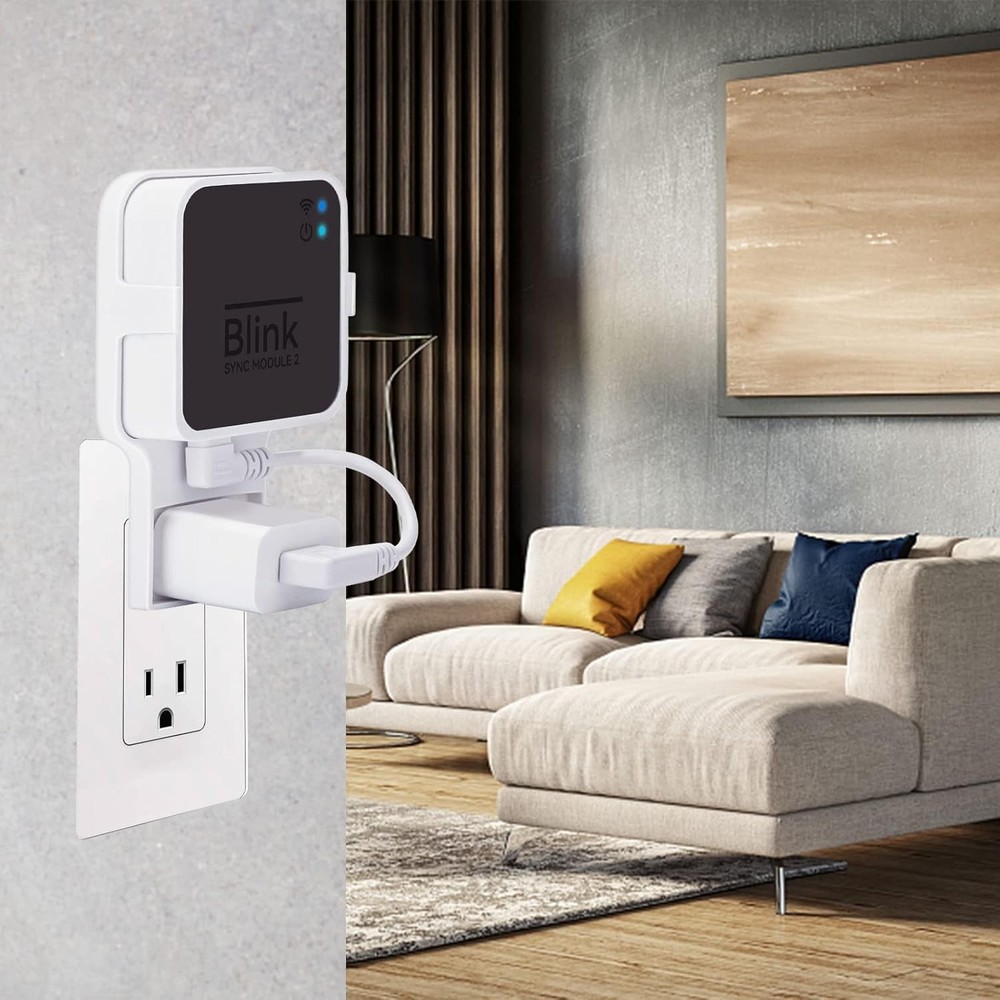 Outlet Wall Mount for Blink Sync Module 2, Mount Bracket Holder for Blink Out...