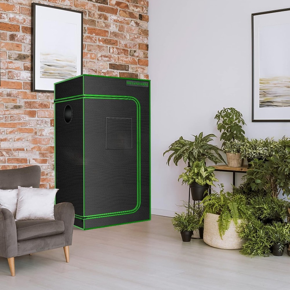 Versatile Hydroponic Grow Tent - 2x2 Size with Transparent Observation Windows