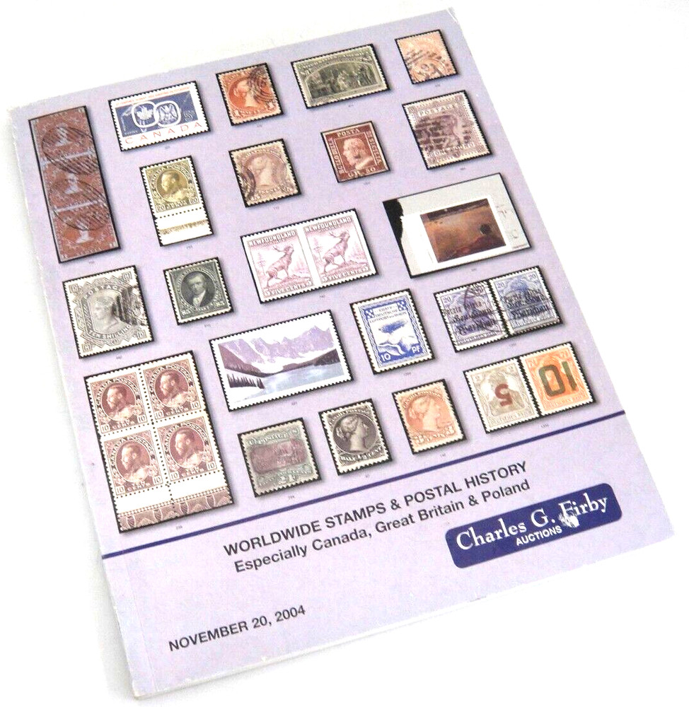 Firby Stamp Auction Catalog 2004 Worldwide Postal History Canada Admirals