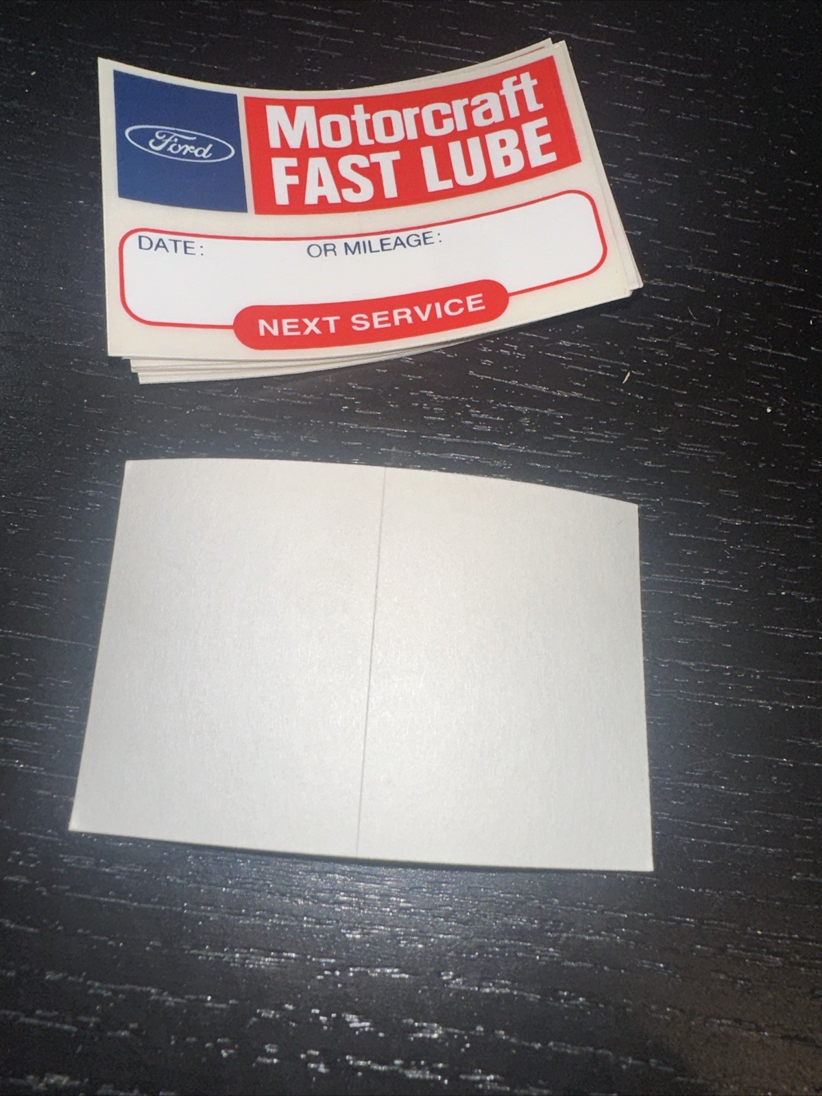 10 Old Ford Motorcraft Fast Lube Oil Change Stickers Decals Oil Change Reminder