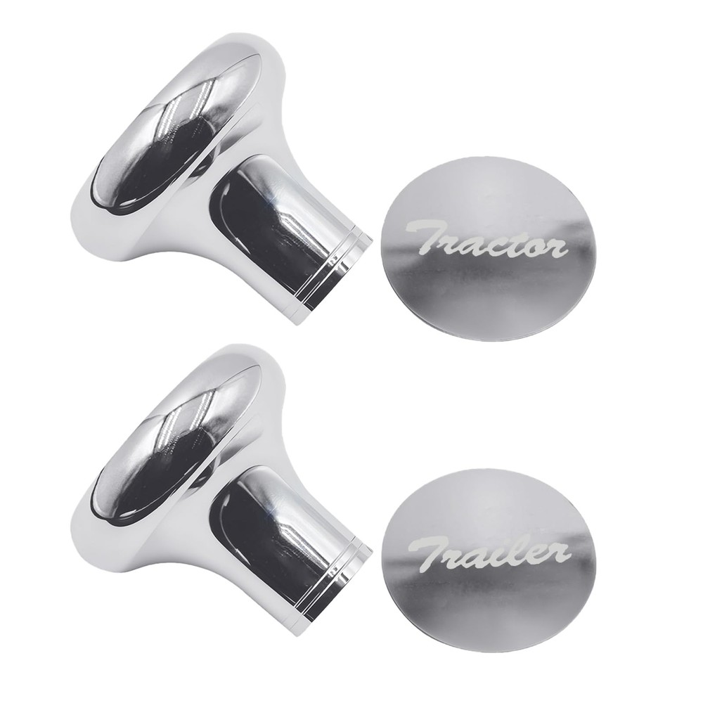 Upgrade Air Brake Knobs for Tractor Trailer - Aluminum Air Valve Knobs (2PCS)