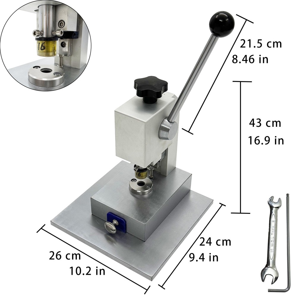 Precision Coin Cell Punching Machine Manual Puncher for Button Battery