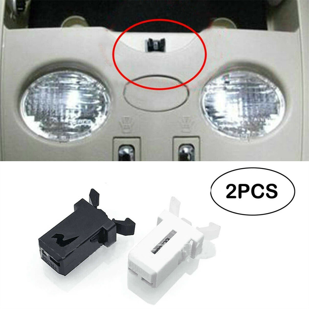 Replacement Latch for Car Overhead Console Sunglasses Holder 2 Pack Black White