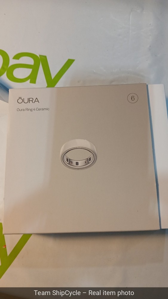 Oura Ring 4 Ceramic Cloud Size 6 G3D