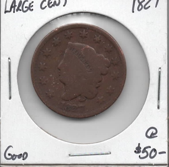 1827 Large Cent Good