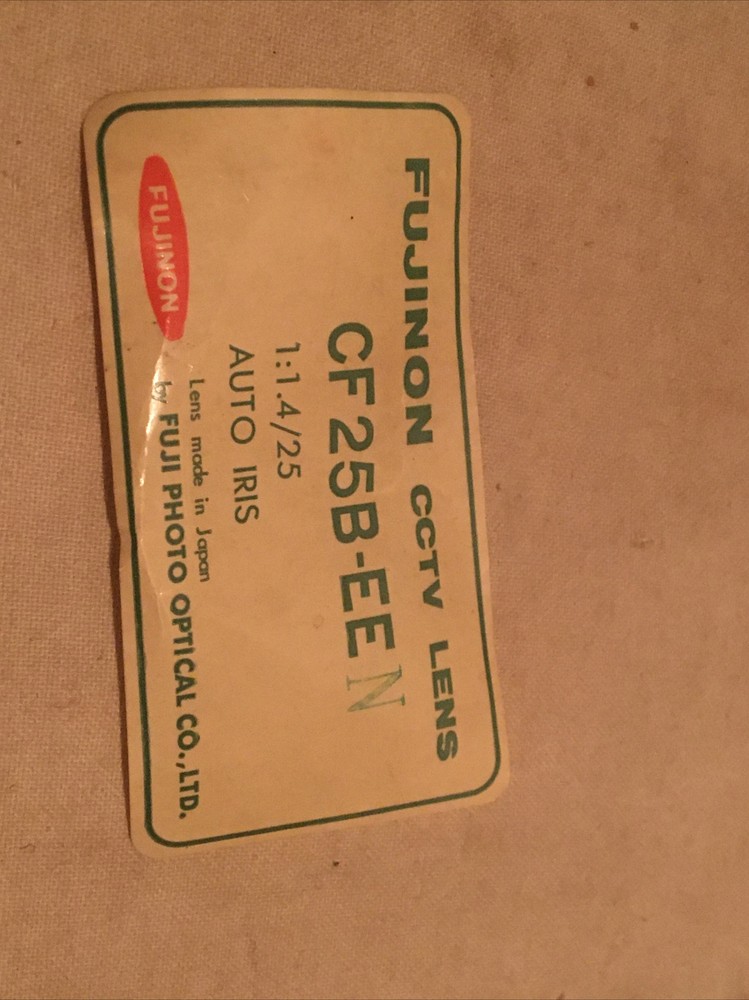 FUJINON CF25B-EE CCTV LENS SECURITY CAMERA