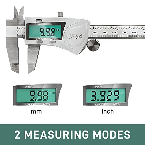 Electronic Digital Vernier Caliper Measuring Tool, IP54 Waterproof LCD01
