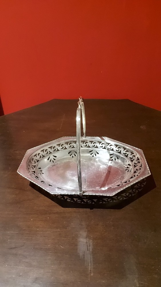 Vintage Silver Plated Footed Dish