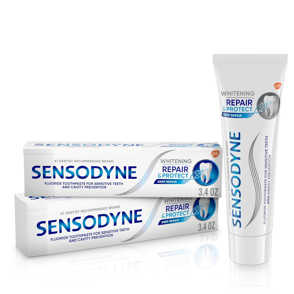 Repair and Protect Whitening Toothpaste, Toothpaste for Sensitive Teeth and Cavi