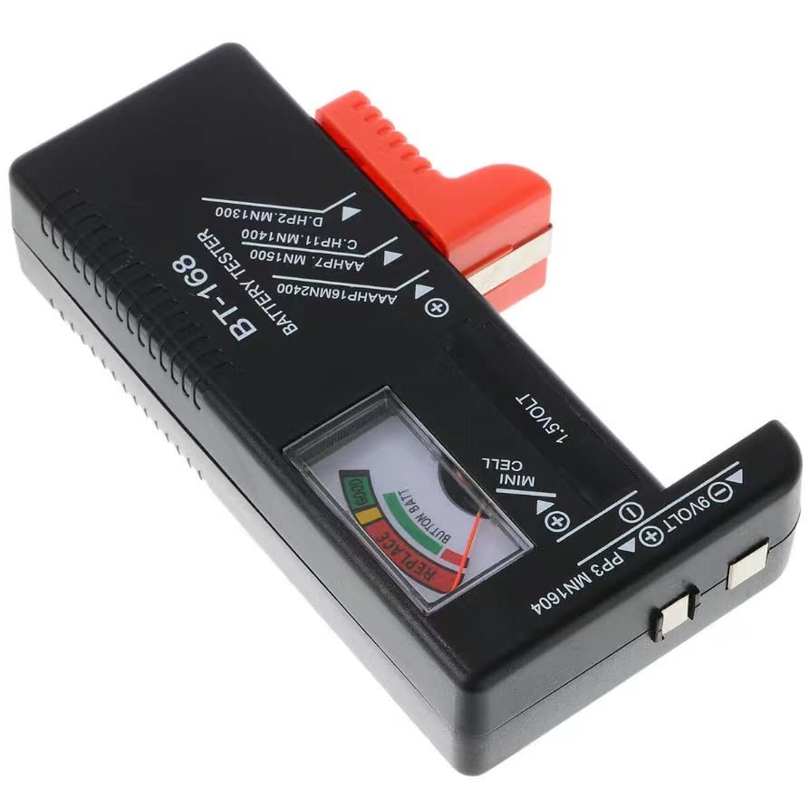 2 Pack Battery Tester, Universal Battery Checker for AA/AAA/C/D / 9V / 1.5V B...