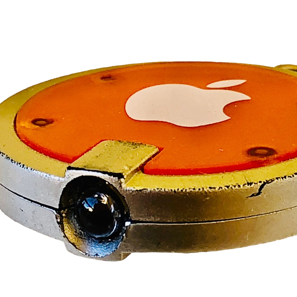 Apple Computer Logo Keychain & Mini LED Flashlight used