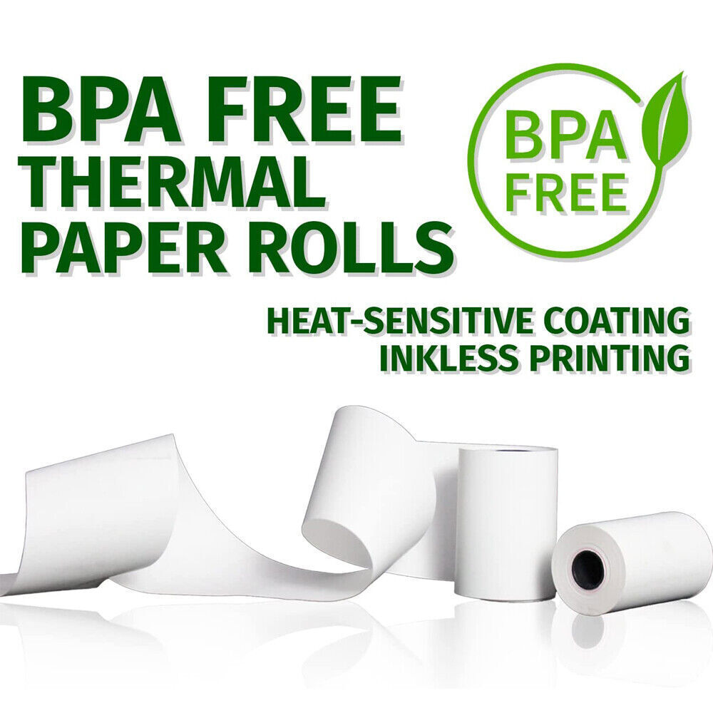 BPA Free Thermal Paper Rolls 3 1/8" x 230' - 40 Rolls Premium POS Receipt Paper