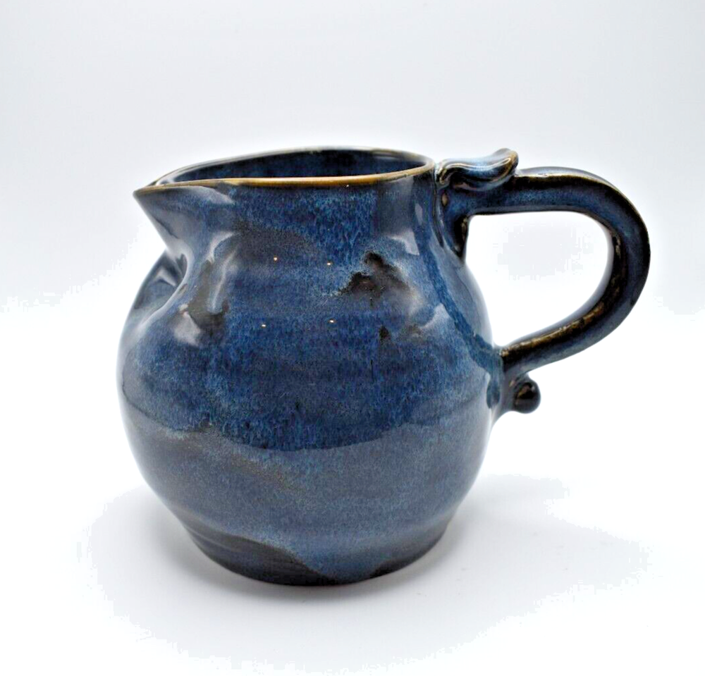 Glazed Pottery Pitcher - Signed and Dated by Carrie Dugovic