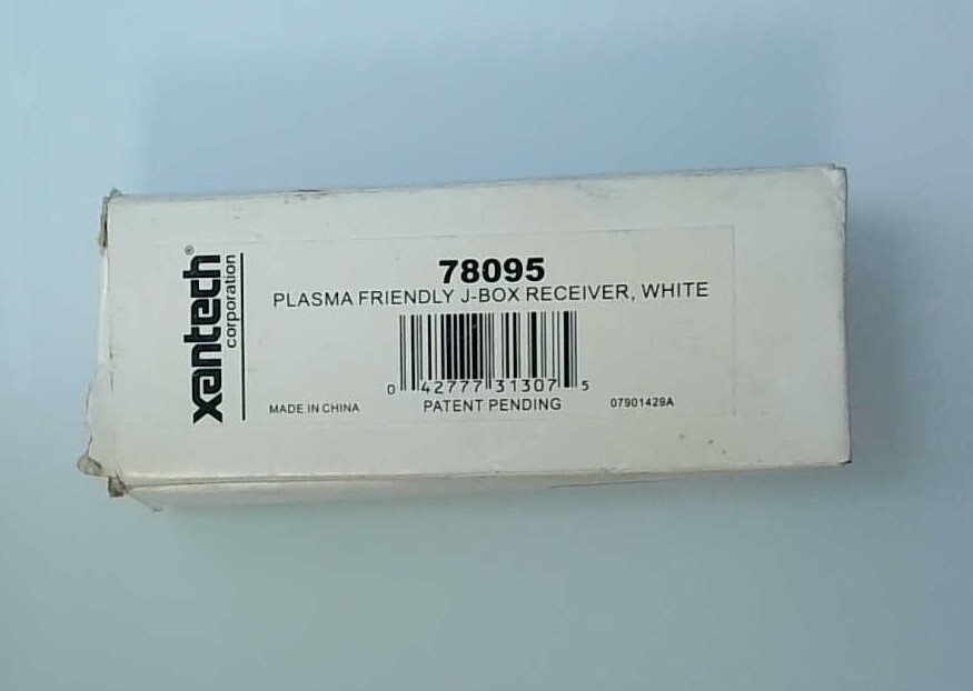 Xantech 78095 Plasma Friendly J-Box Receiver (white)