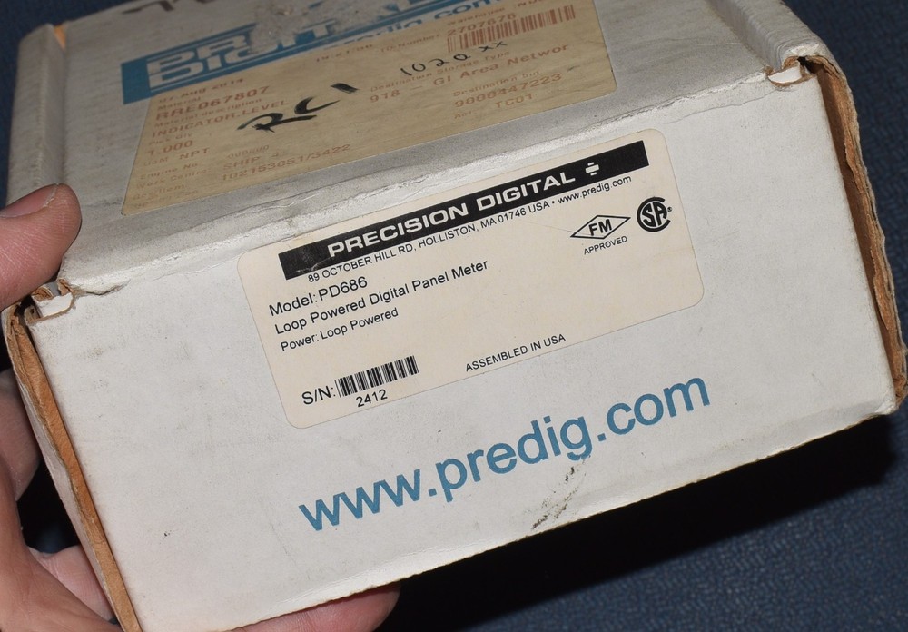 Precision Digital PD686 Loop Powered Digital Panel Meter