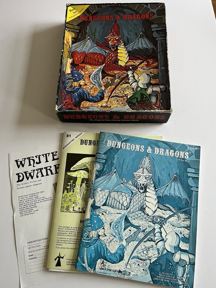 Dungeons and Dragons Basic Set Games Workshop TSR 1978